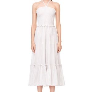 Rebecca Taylor LA VIE LUREX STRIPE HALTER DRESS